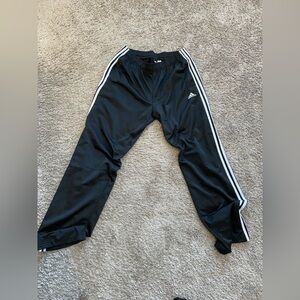 Adidas Men's Black & White Drawstring Sweatpants - Like New Condition.